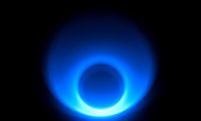 black background with blue gradient circle abstract