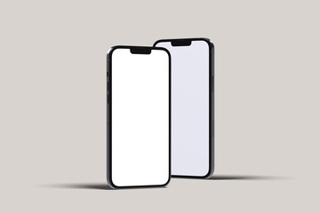Smartphone 13 pro mockup blank