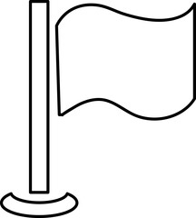 Flag Icon vector illustration on white background