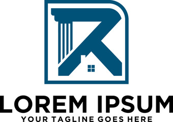 Real Estate Law Firm logo letter R