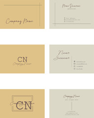 vector of different editable card designs