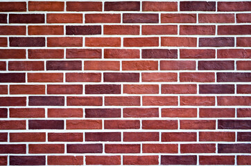 red brick wall for background	