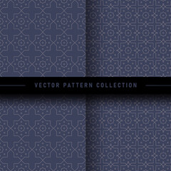 Set of geometric pattern collection