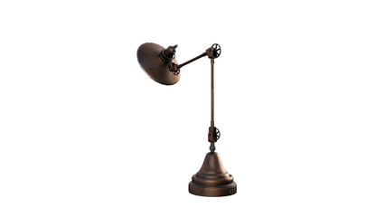 3D model of a table lamp in different angles and poses rendered for your collage as a prop on a transparent background. 3D Rendering, 3D Illustration, PNG.