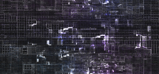 Abstract glitch art texture background image.