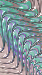 Artistic and imaginative digitally designed abstract 3D fractal background