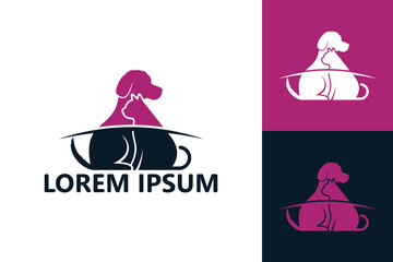 Pets logo template design vector