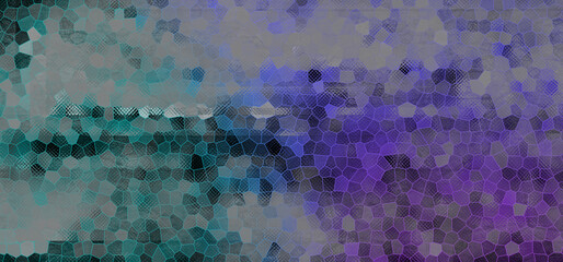 Abstract glitch art mosaic texture background image.
