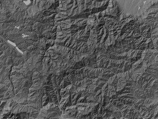 Smolyan, Bulgaria. Grayscale. No legend