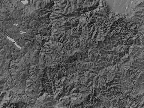 Smolyan, Bulgaria. Grayscale. No legend