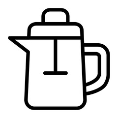 french press symbol icon vector illustration