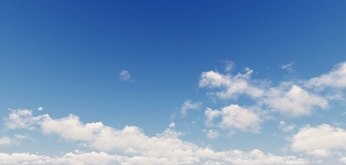 Blue sky and white clouds floated in the sky on a clear day with warm sunshine