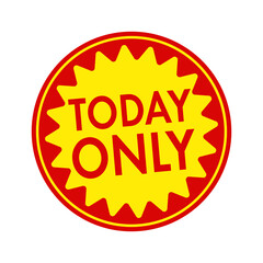 Sale label illustration | today only (png)