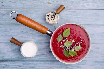 Red cream soup