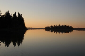 sunset on the lake, Elk Island National Park, Alberta
