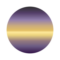 Round gradient color deaign illustration