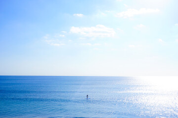 綺麗な海。青空