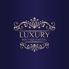 Luxury logo design vector template