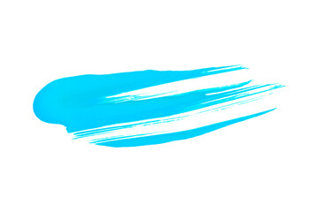 light blue brush isolated on transparent background blue watercolor,png