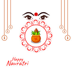 Happy Navratri, Happy Durga Puja Greeting Card