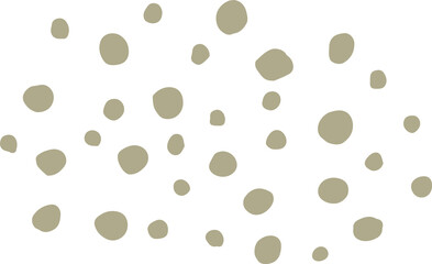Abstract dotted organic shape vector illustration