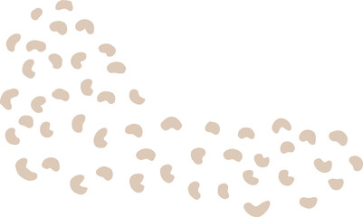 Abstract dotted organic shape vector illustration