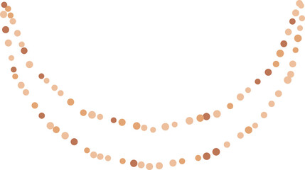 Organic geometric dotted moon