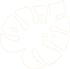 abstract organic plant contour