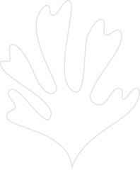 abstract silhouette leaves shape