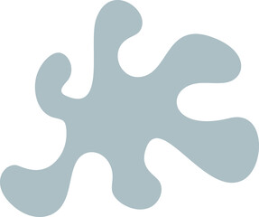 Abstract fauvism style leaves plants silhouette