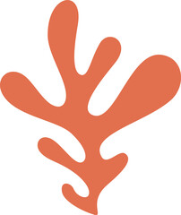 hand drawn abstract organic plant