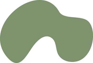 Abstract organic frame spot shape