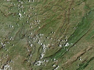 Karuzi, Burundi. High-res satellite. No legend