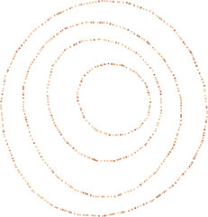 Organic concentric doted circle