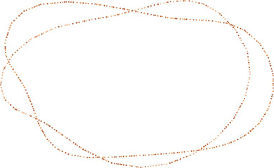 Abstract organic dotted circle