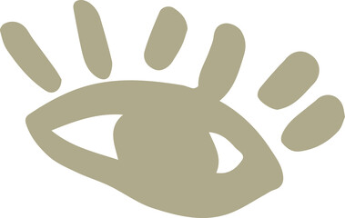 Abstract organic human eye liquid shape