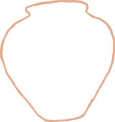 Hand drawn vintage amphora