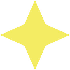 Yellow star burst twinkle pattern icon