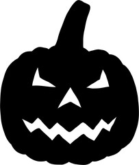 simplicity halloween pumpkin freehand drawing flat design