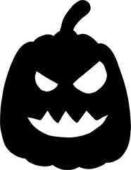 simplicity halloween pumpkin freehand drawing flat design