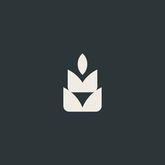 Tree logo boutique Linear Design Vector Stock. Abstract Geometric Leaves Logo Wellness Design Template. Leaf Nature Logo Vector illustration