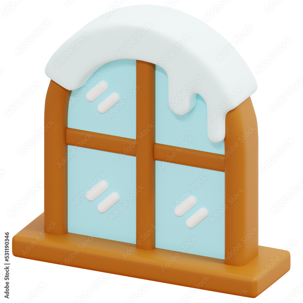 Canvas Prints window 3d render icon illustration