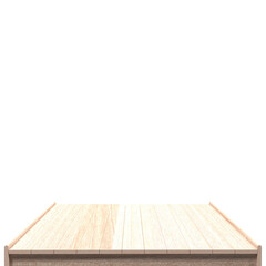 beautiful wood board 3d render for design