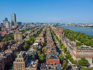 Aerial of Boston Public Garden