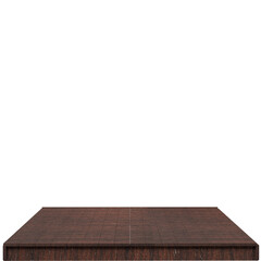 Fototapeta premium Wood board 3d render isolated