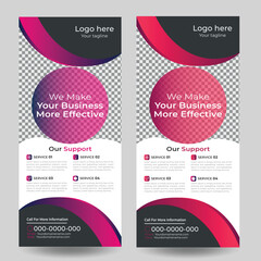 Creative standee roll up banner design best corporate design