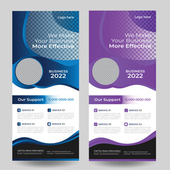 Roll up banner design modern design