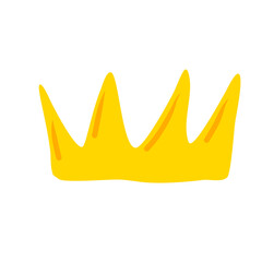 doodle crown king icon