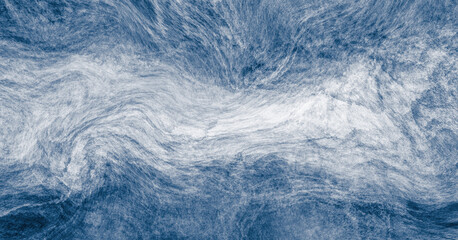 Abstract blue and white paint background with brush stroke and grunge texture vintage style in concept winter, ocean, sky.