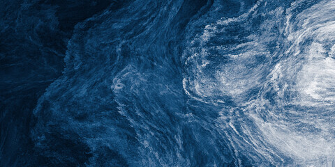 Abstract blue and white paint background with brush stroke and grunge texture vintage style in concept winter, ocean, sky.